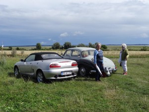 Mariannes MGF og Rikkes Magnette