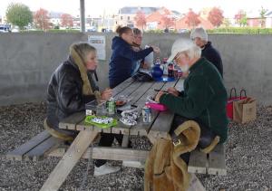 Frokostpause ved Faxe Kalkbrud